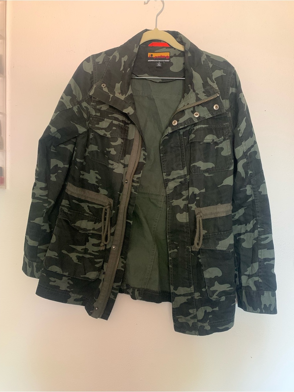 Brooklyn Industries women’s Camouflage Field Jacket - Green & Black